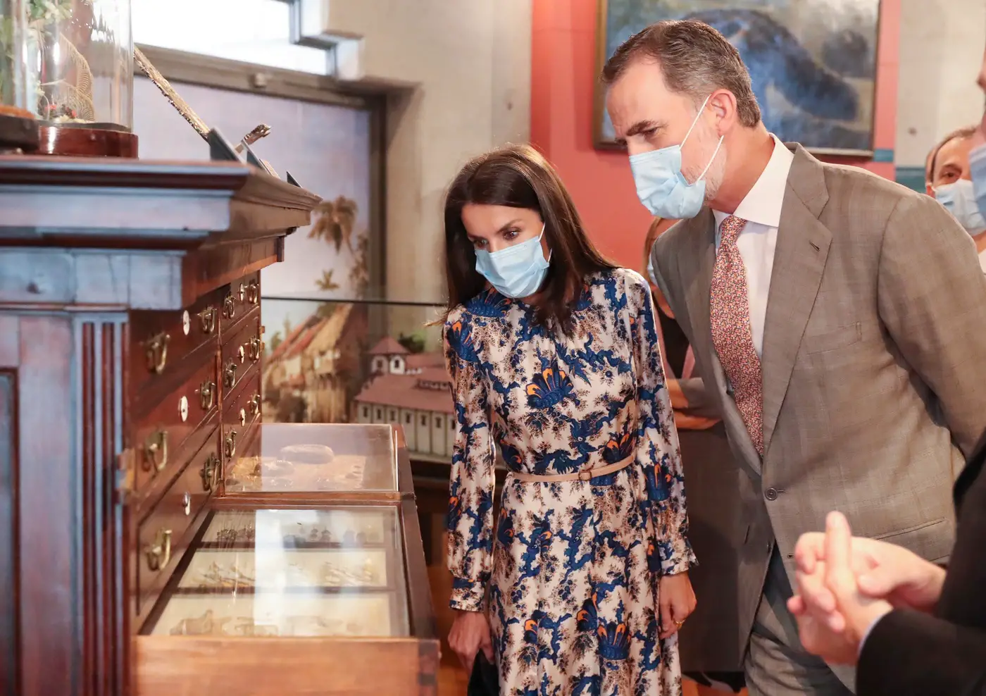 King Felipe and Queen Letizia of Spain visited Natural Science Museum