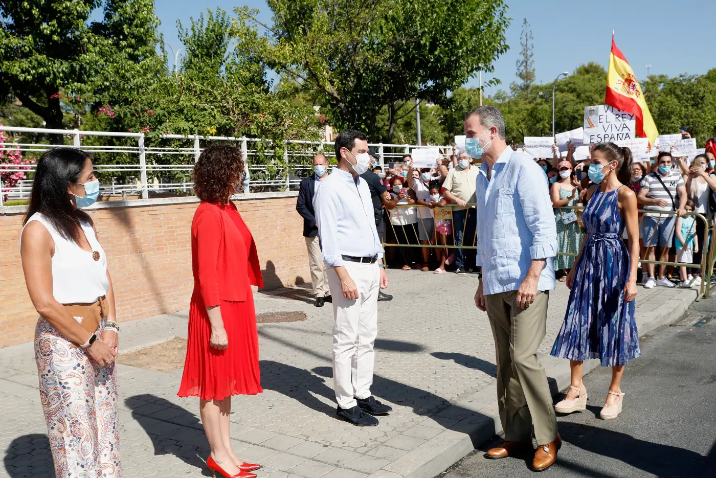 King Felipe and Queen Letizia of Spain visited Seville