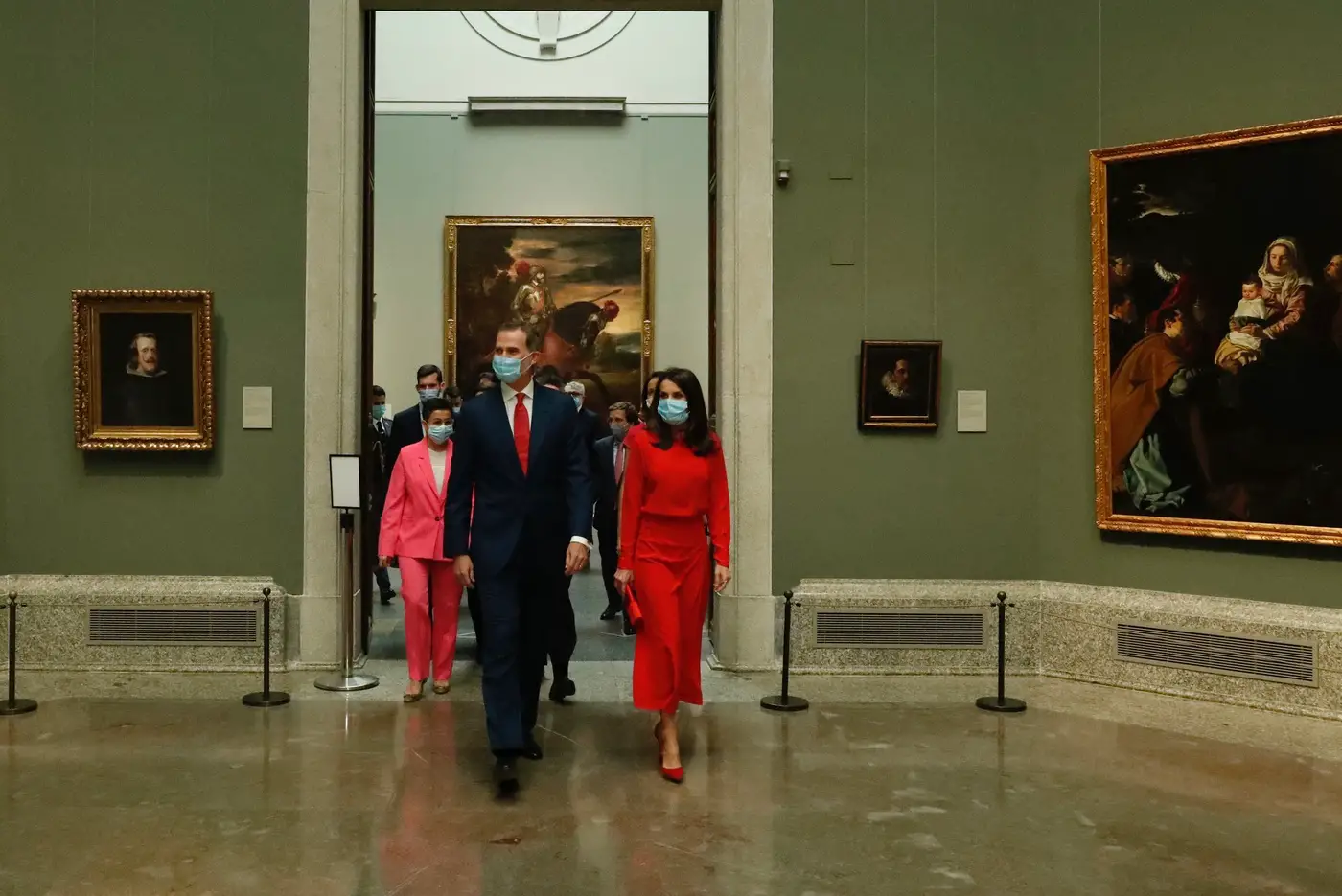 King Felipe and Queen Letizia touring the Prado Museum at the launch of Spain for sure