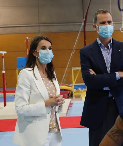 King Felipe and Queen Letizia visited the Madrid sports council