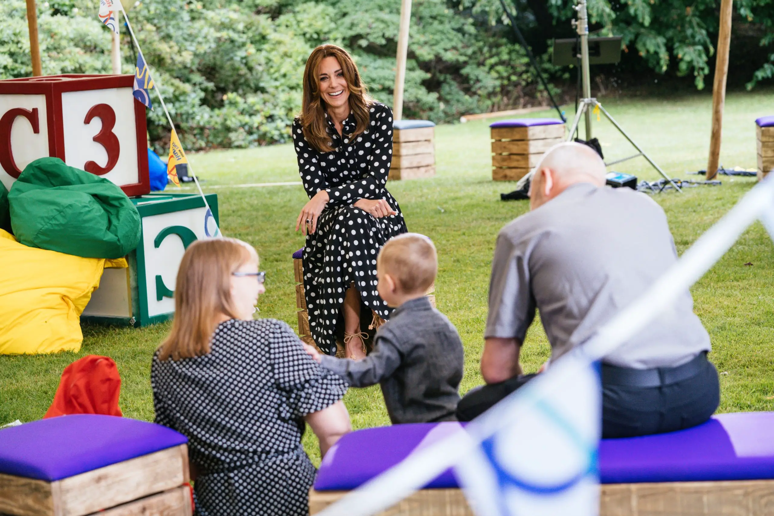 The duchess of Cambridge talked about her kids at Tiny Happy People