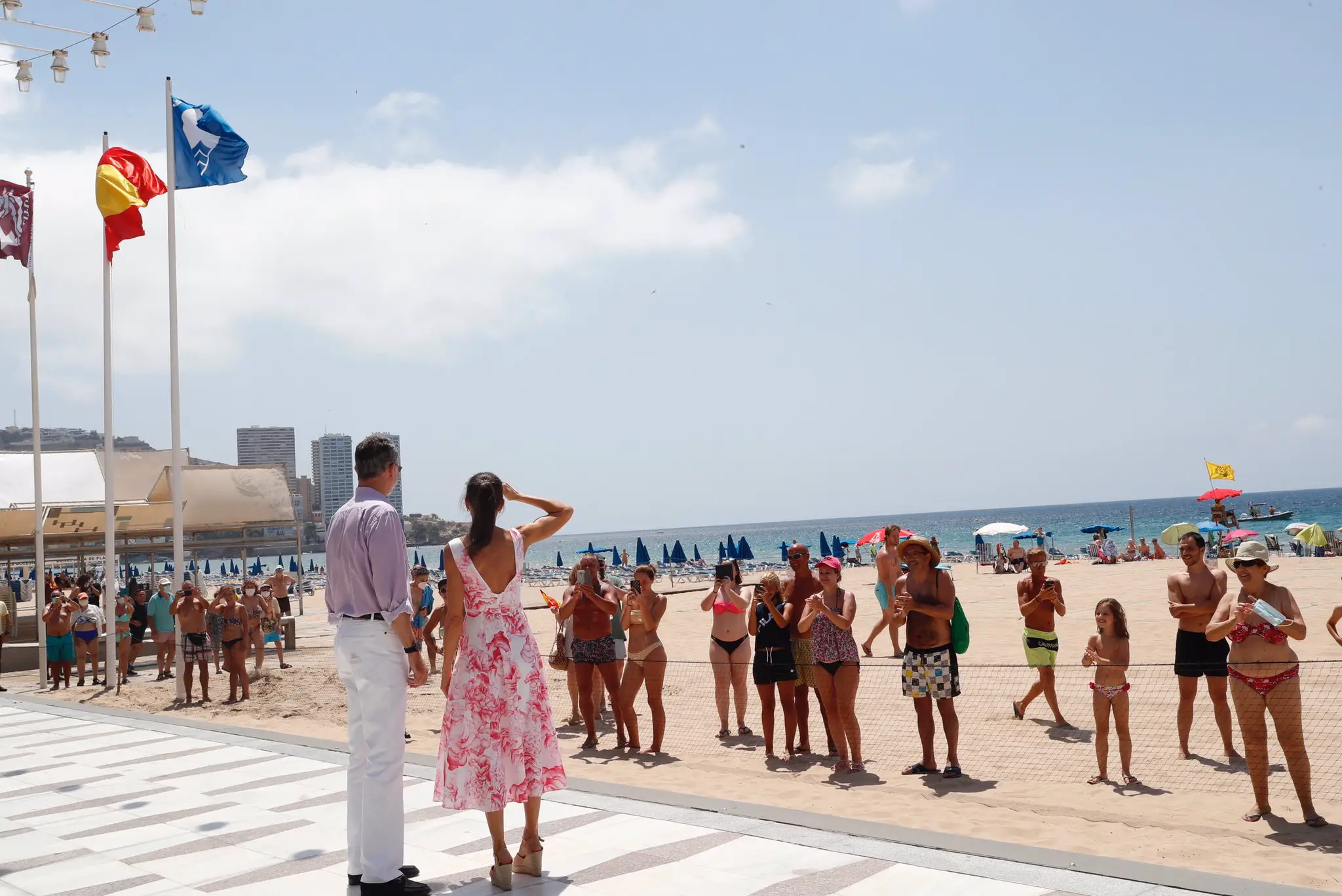 King Felipe and Queen Letizia of Spain visited Benidorm and valencia