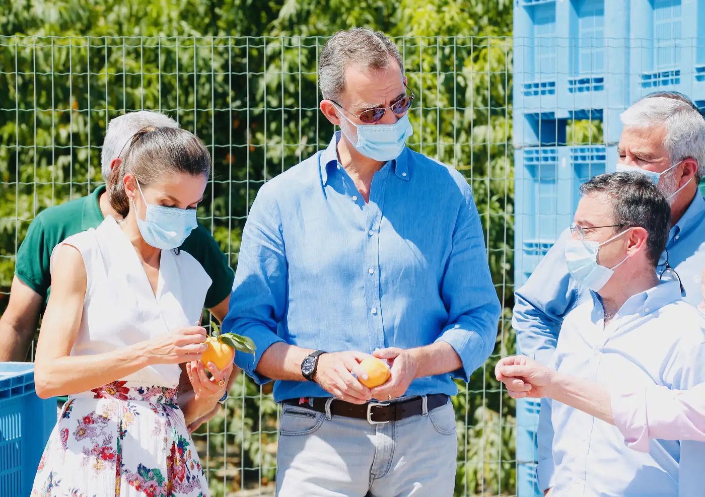 King Felipe and Queen Letizia of Spain visited La Carrichosa during a Cieza and Murcia tour