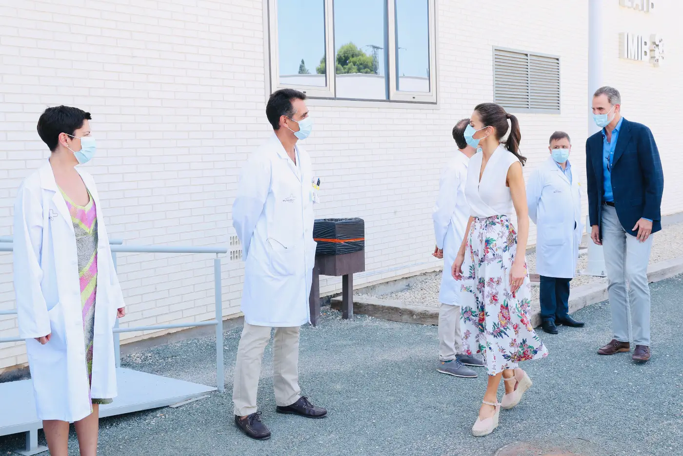 King Felipe and Queen Letizia visited the Murican Insitute for Biosanitry Research