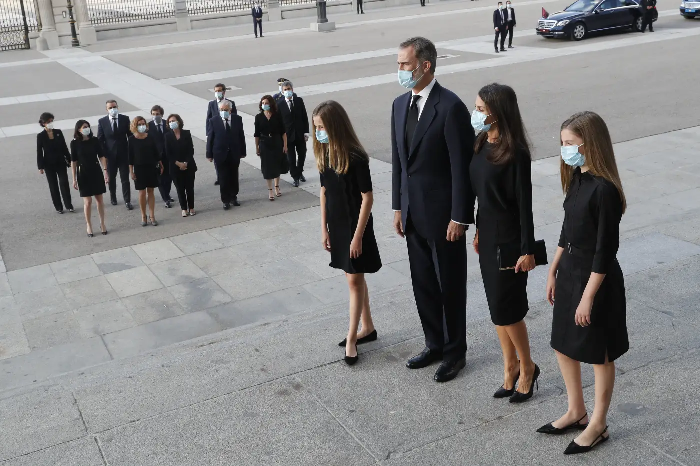 Queen Letizia of Spain attended a mass for COVID-19 Victims