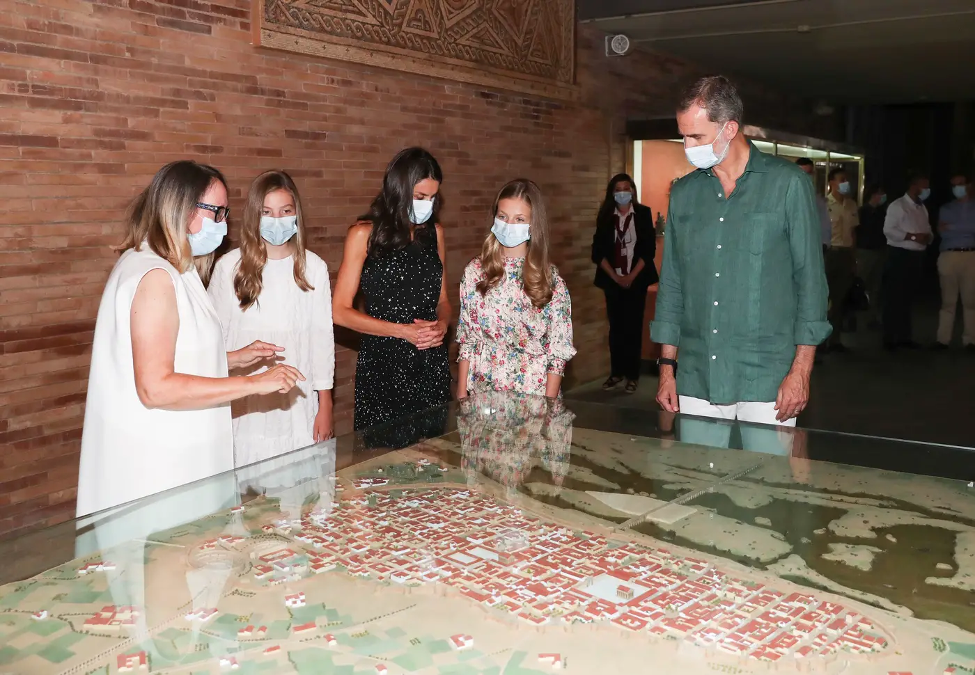 Spanish Royals visited the National Museum of Roman Art in Mérida