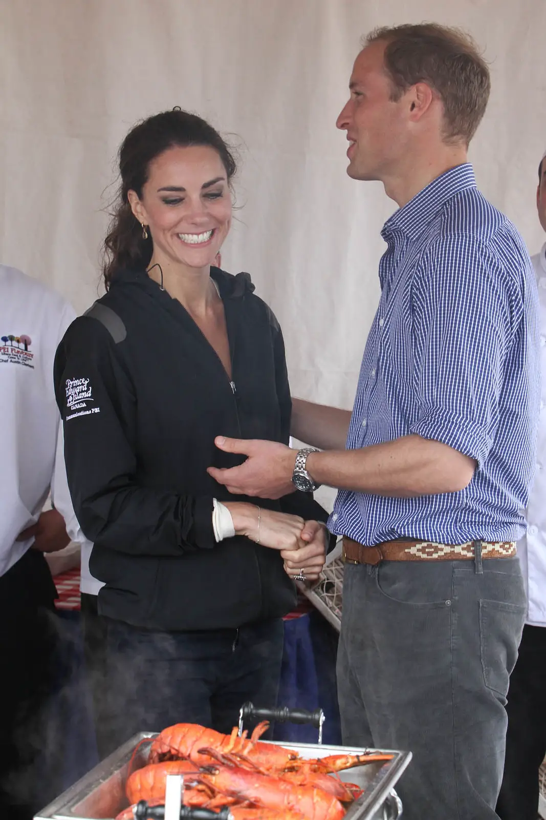 The Duke and Duchess of Cambridge after dragaon boat race