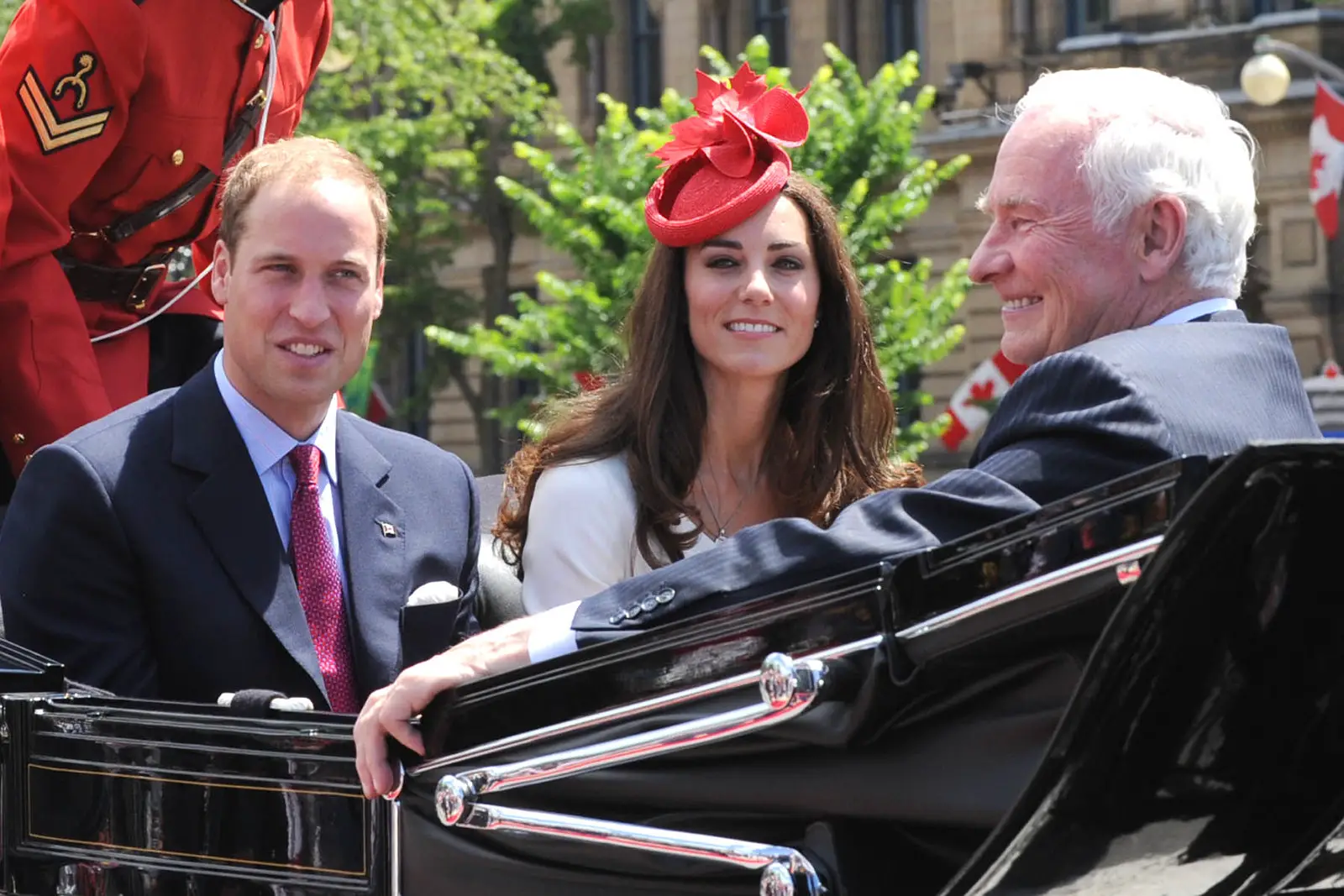 The Duke and Duchess of Cambridge attended Noon show on Canada day during royal tour in 2011