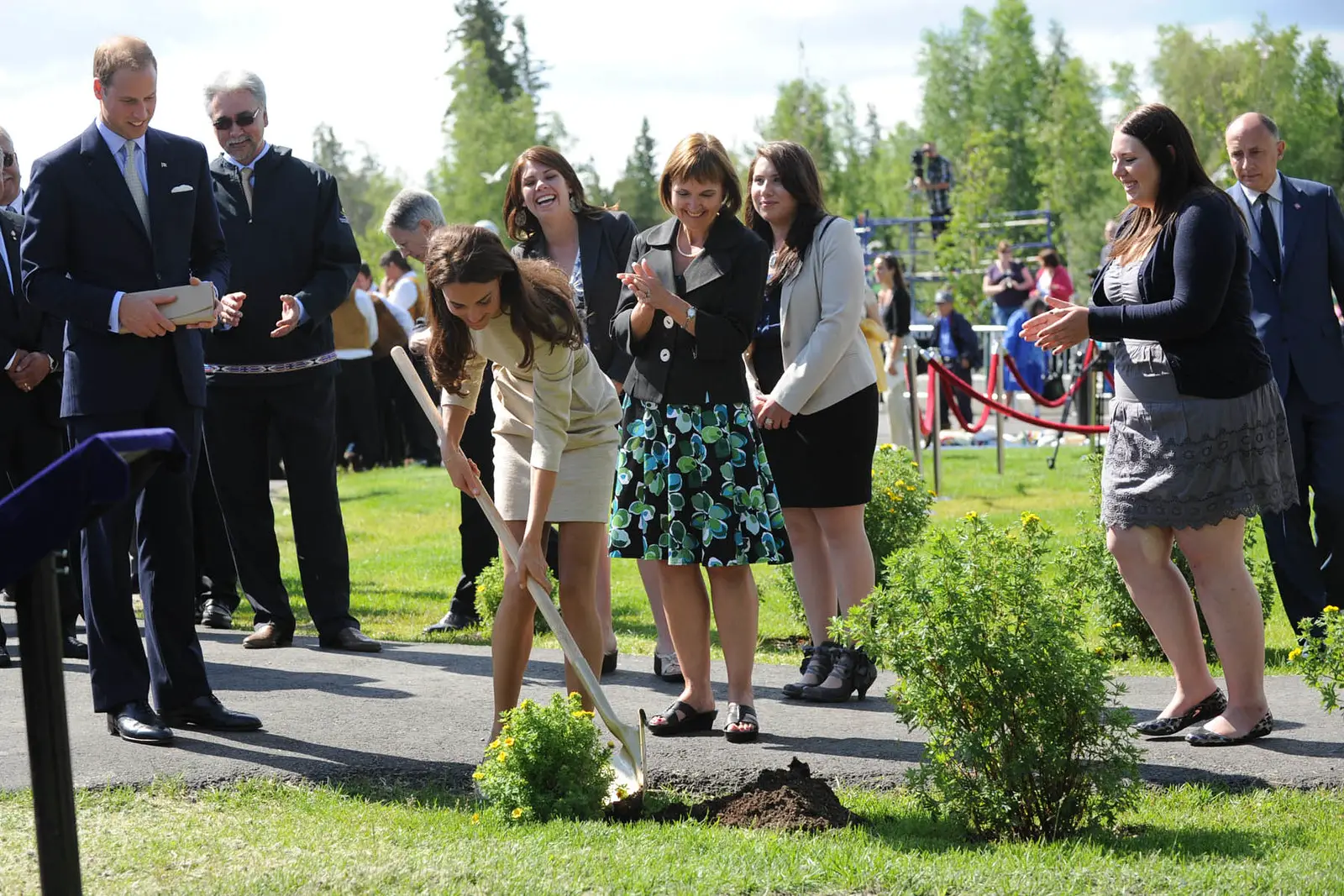 The Duke and Duchess of Cambridge planted a tree during Canada tour in 2011