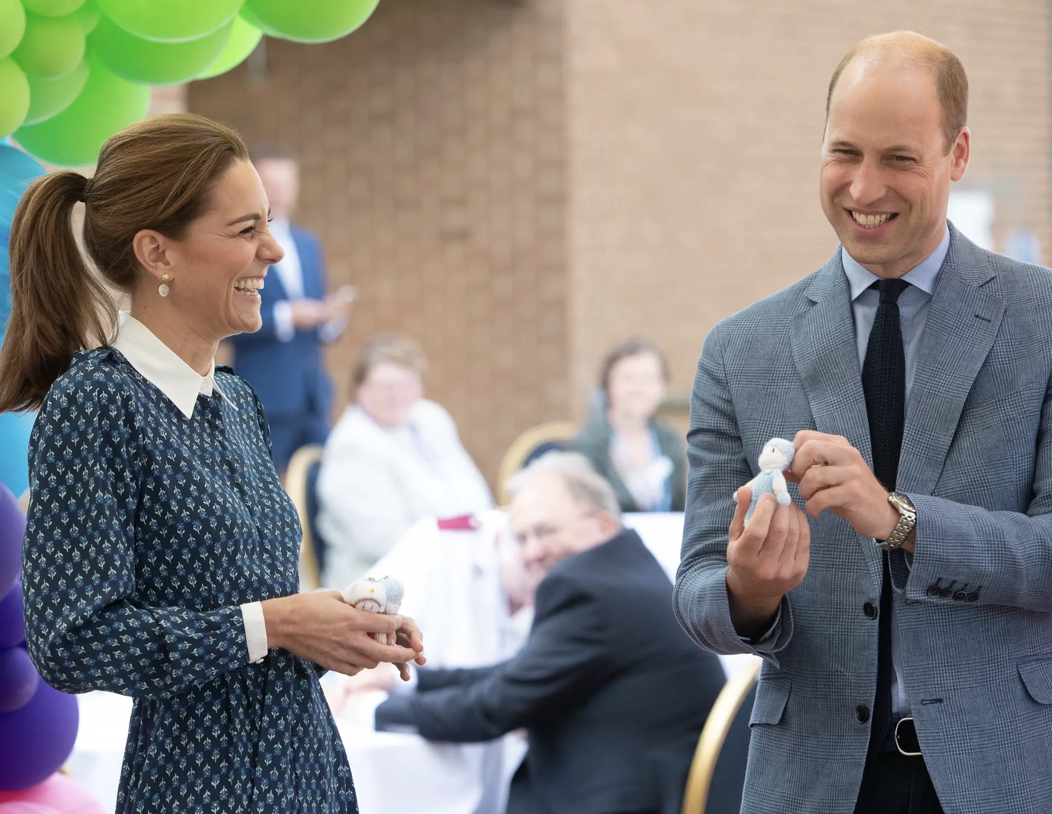 The Duke and Duchess of cambridge celebrated 72nd birthday of NHS
