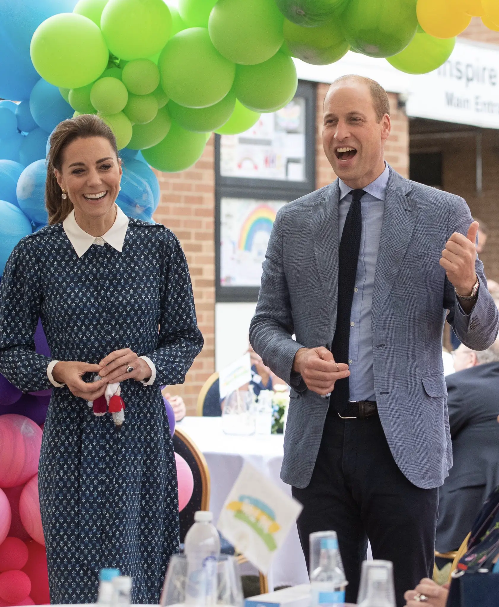 The Duke and Duchess of cambridge visited Queen Elizabeth Hospital in King's Lynn