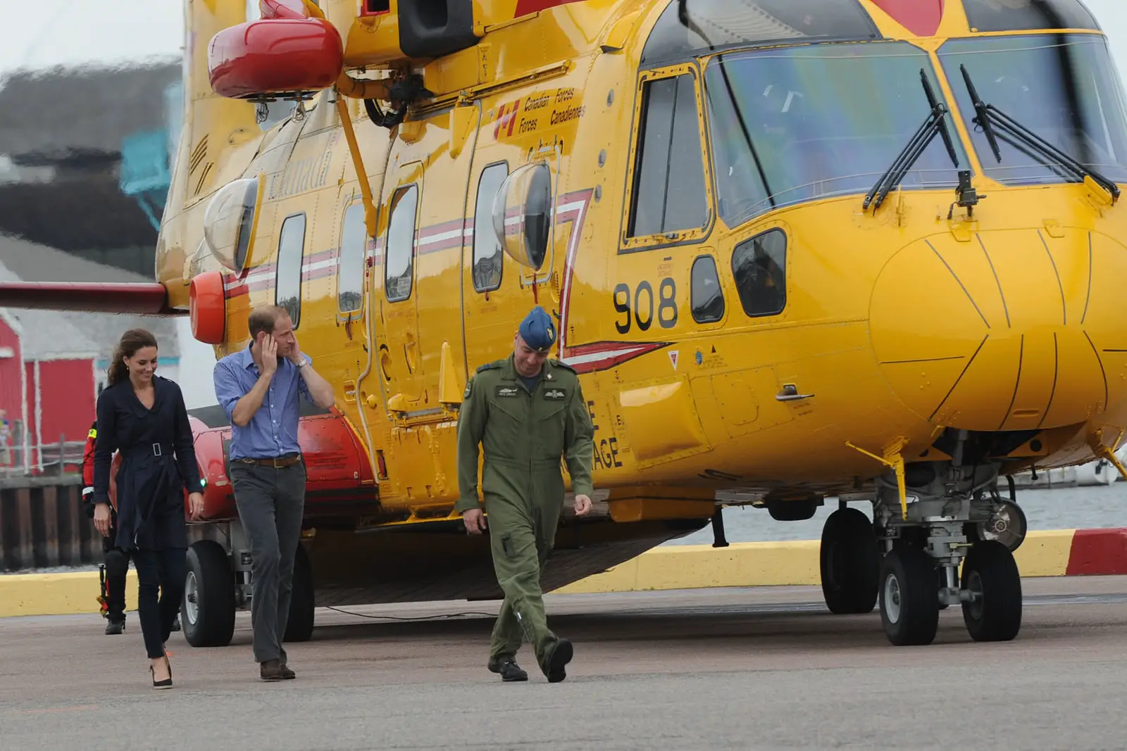 William and catherine observed search and rescue operation in PEI