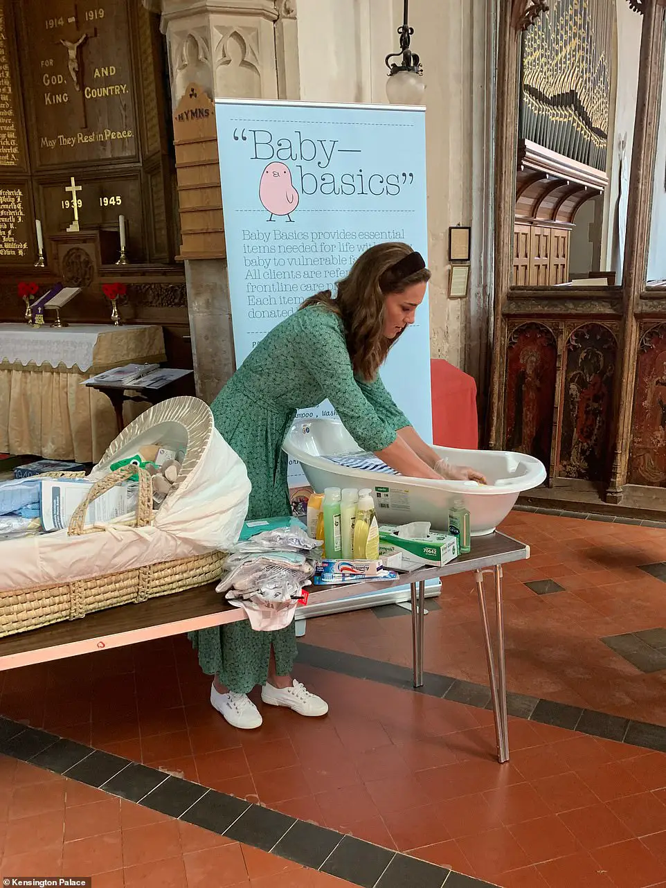 Princess Catherine worked with Baby basics, Little Village and AberNecessities in 2020 during the middle of the pandemic.