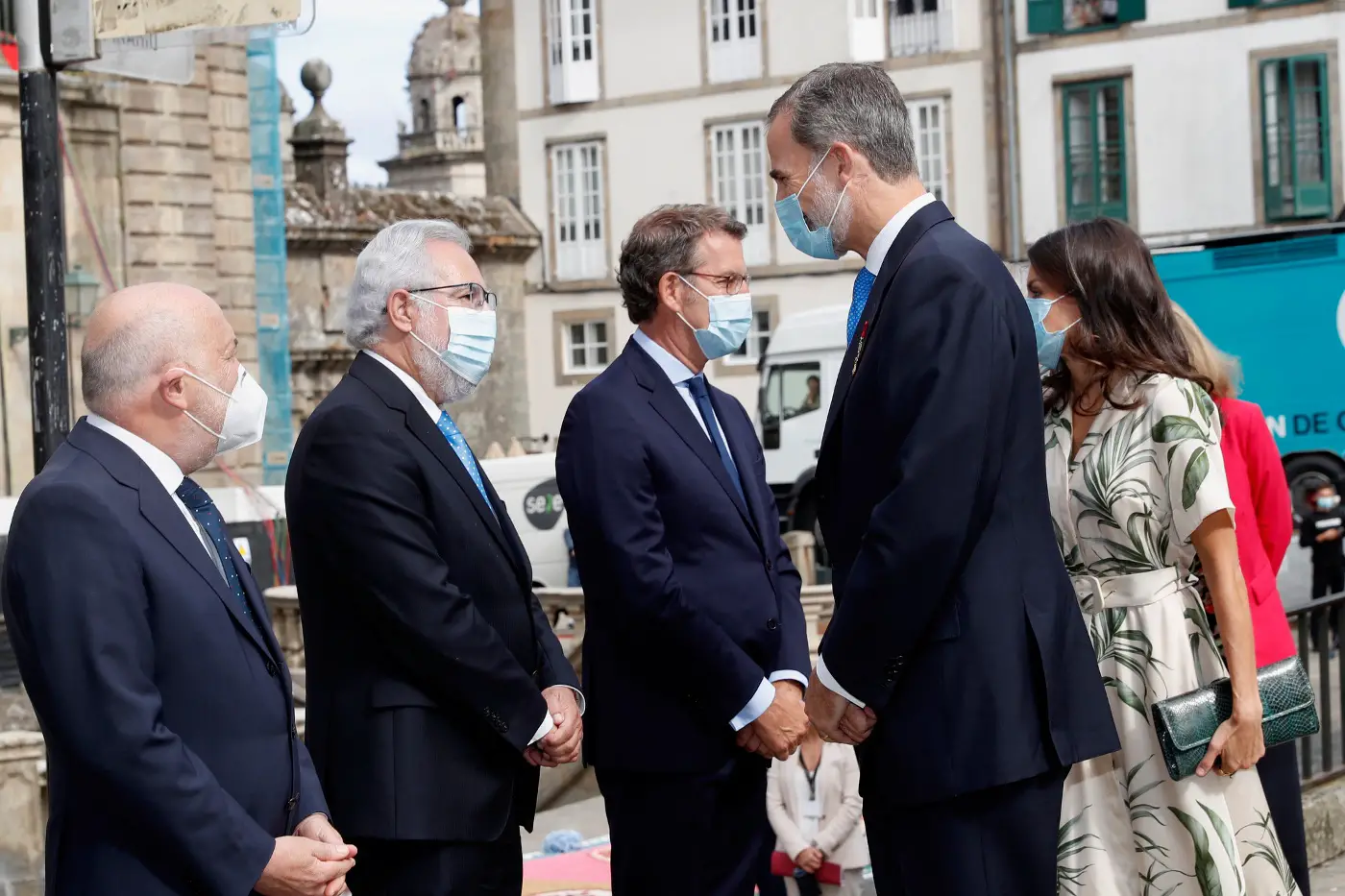 King Felipe and Queen Letizia in Santiago