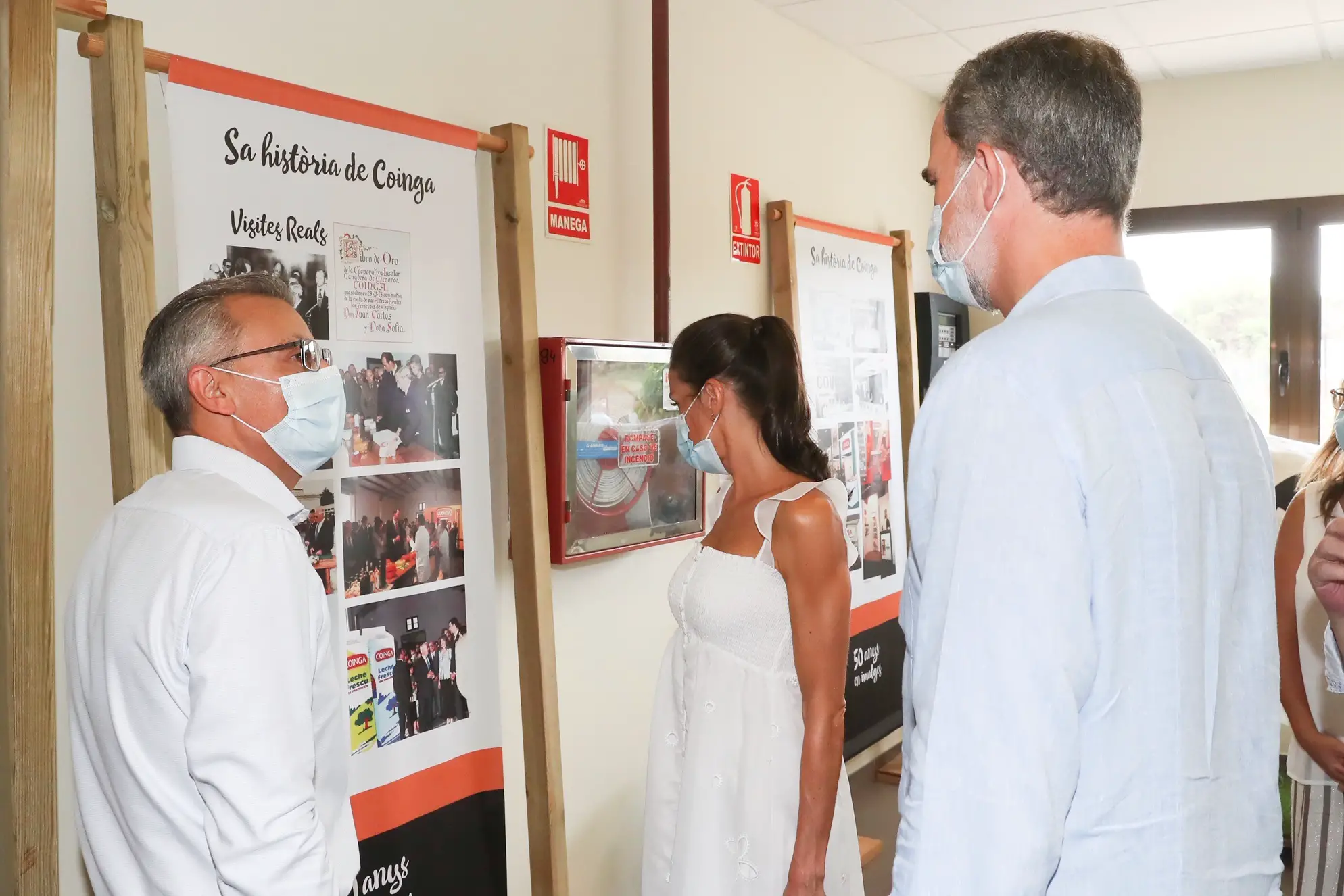 King Felipe and Queen Letizia visit to the Cooperativa Insular Ganadera - Coinga in Palma