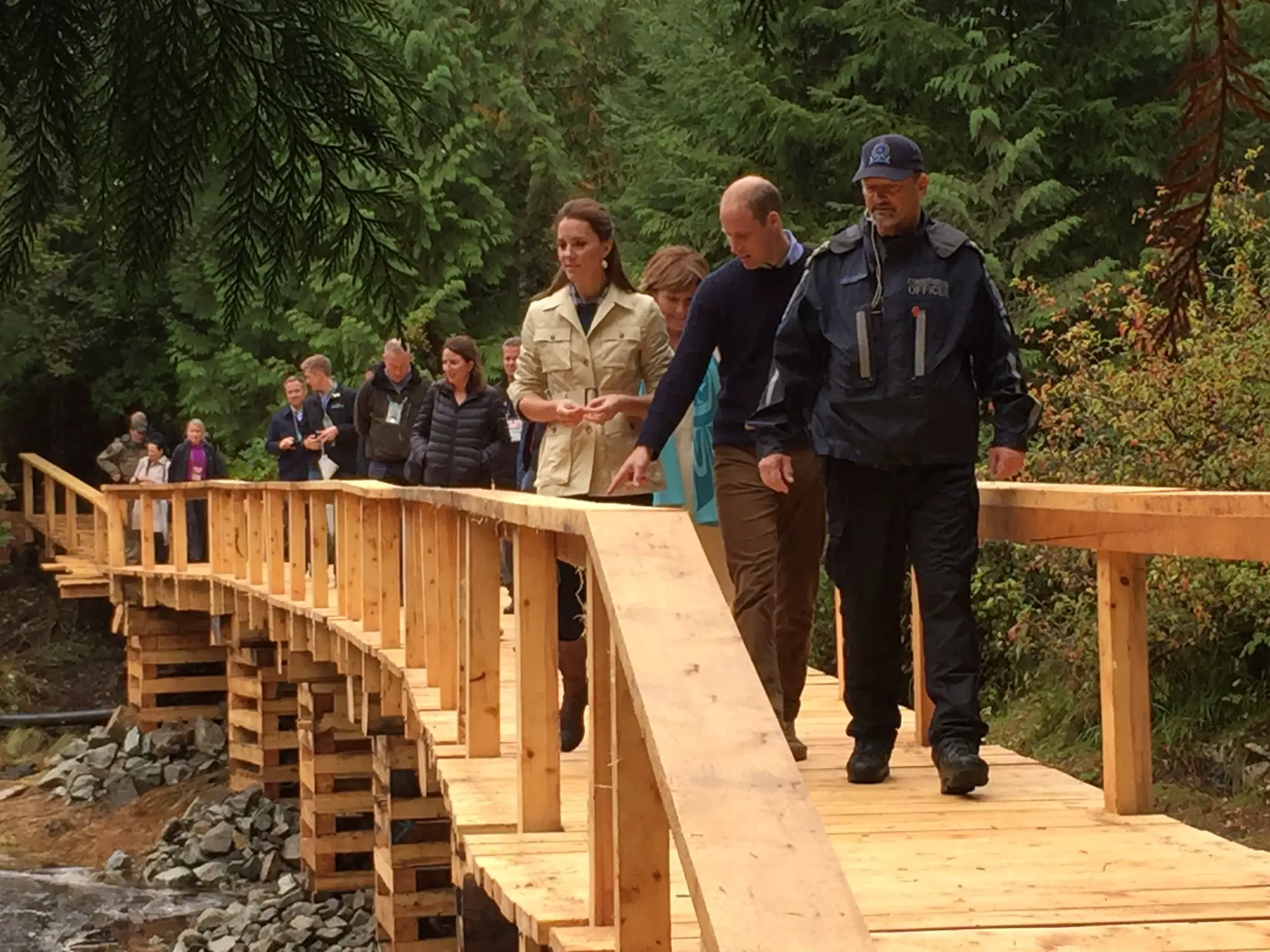 The Duke and Duchess of Cambridge at Great Bear Rainforest in Bella Bella