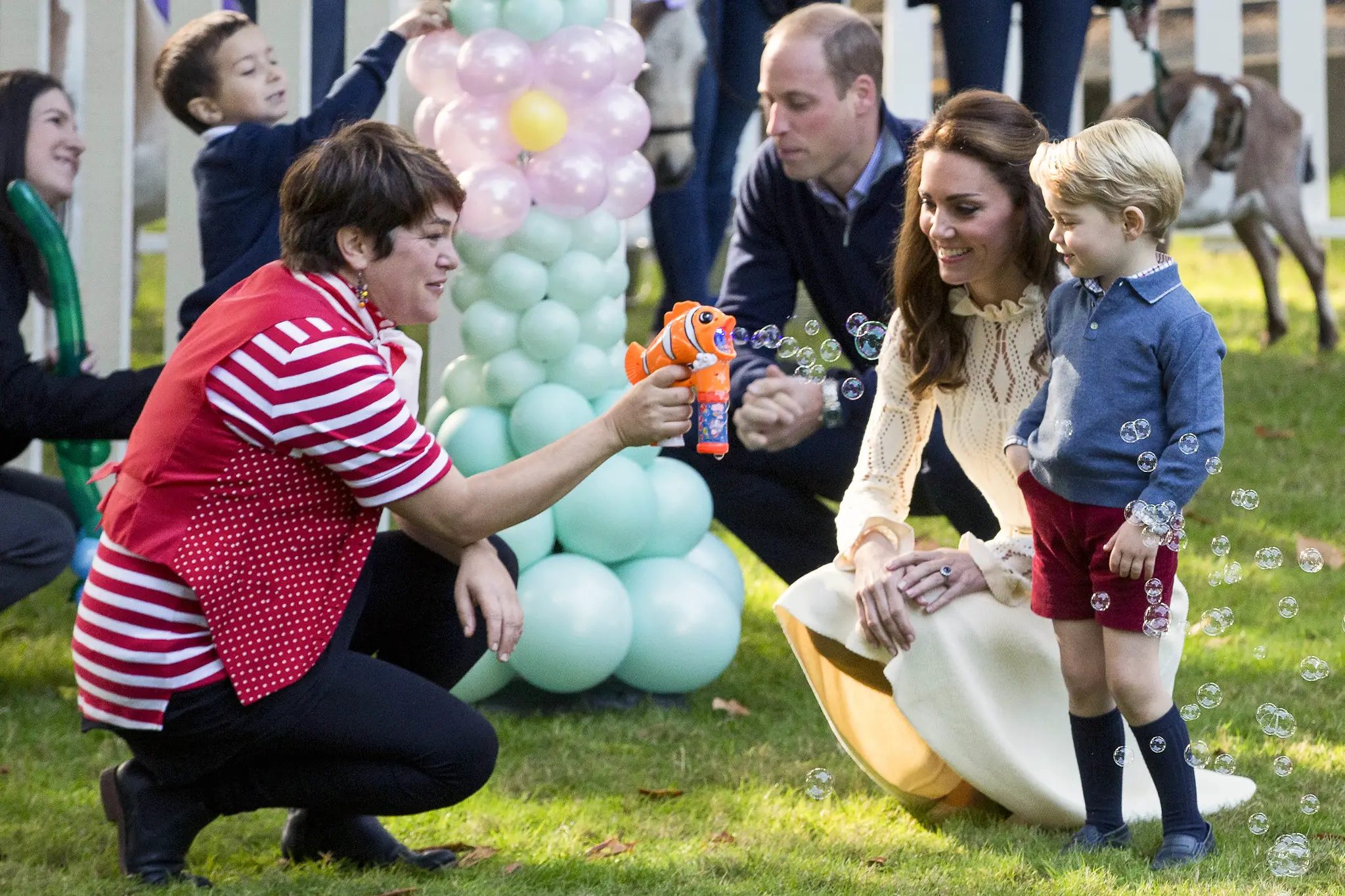 Prince George and The Duchess of Cambridge at the Tea Party in Canada