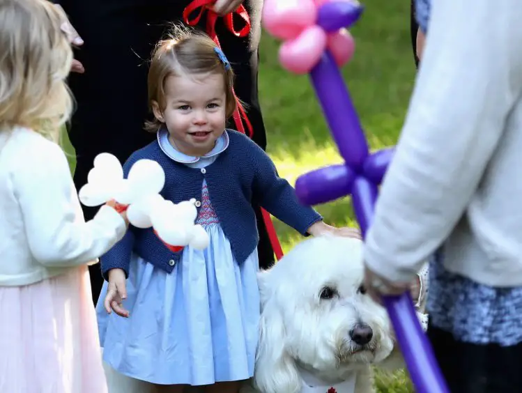 Princess Charlotte at Tea Party in Canada