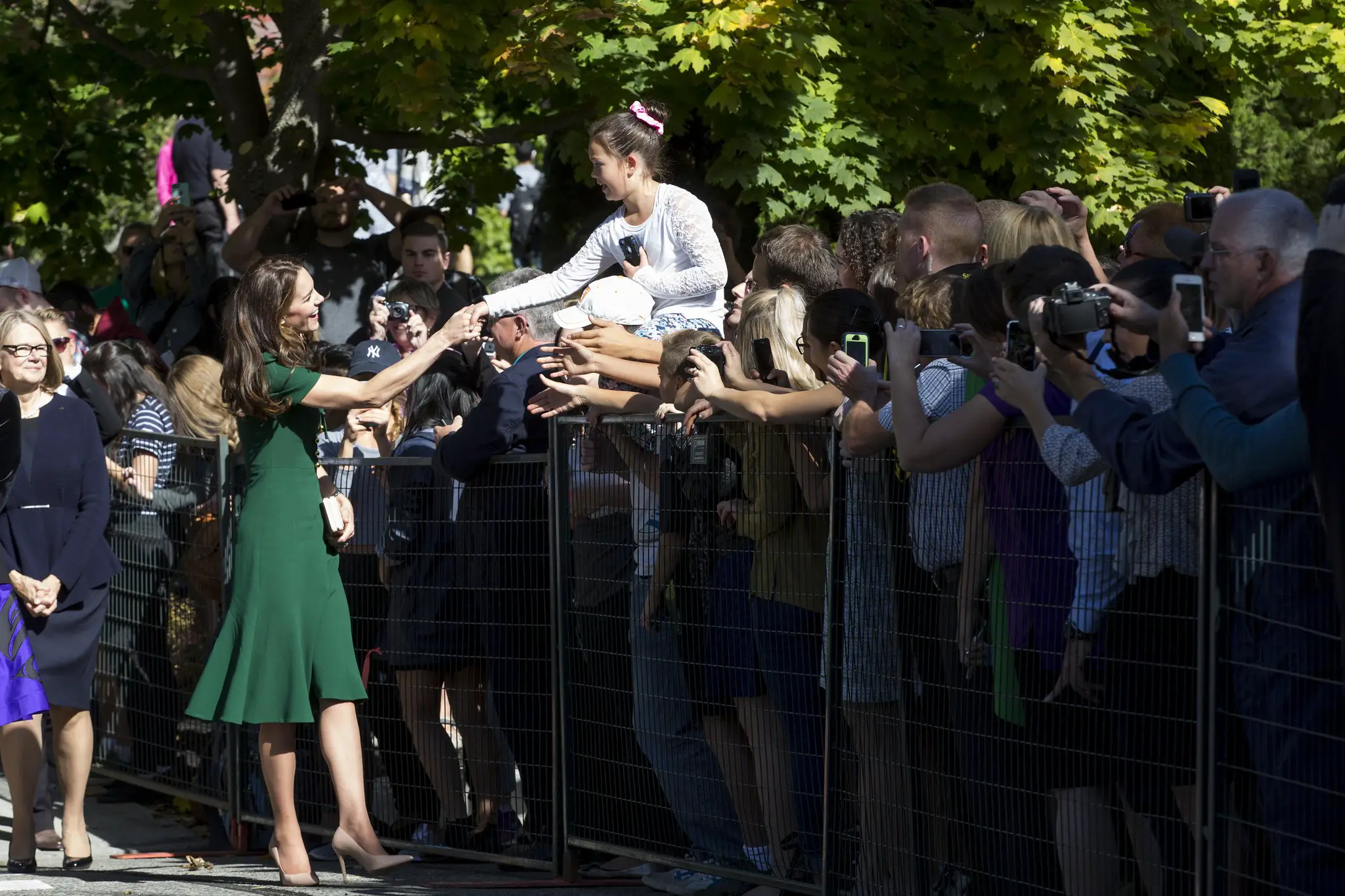 The Duchess of Cambridge meeting with the public in kelowna