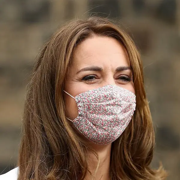 The Duchess of Cambridge wore Amaia Kids Face Mask to Baby Basics
