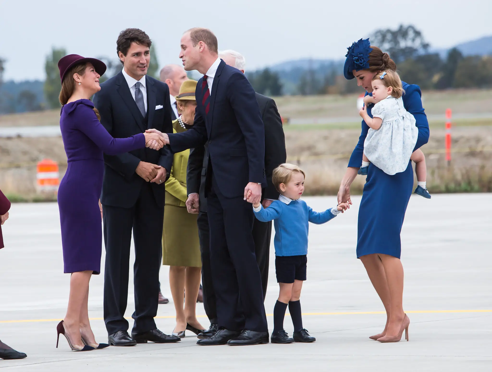 The Duke and Duchess of Cambridge arrived in Canada with Prince George and Princess Charlotte