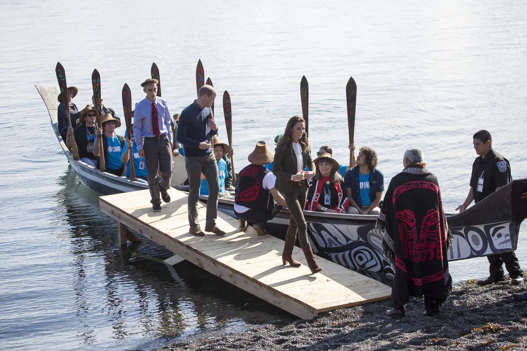 The Duke and Duchess of Cambridge arrived in Haida Gwaii