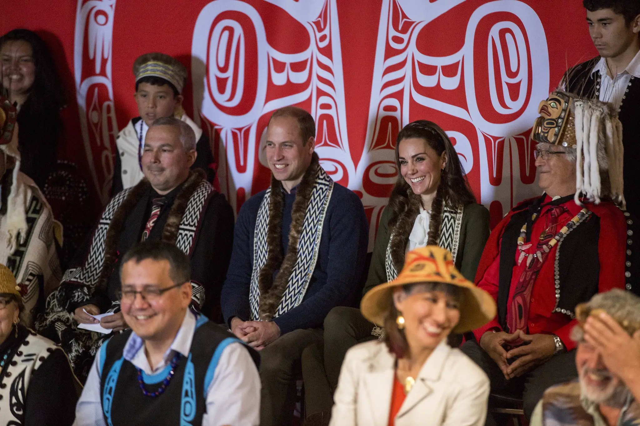 The Duke and Duchess of Cambridge received official welcome in Haida Gwaii