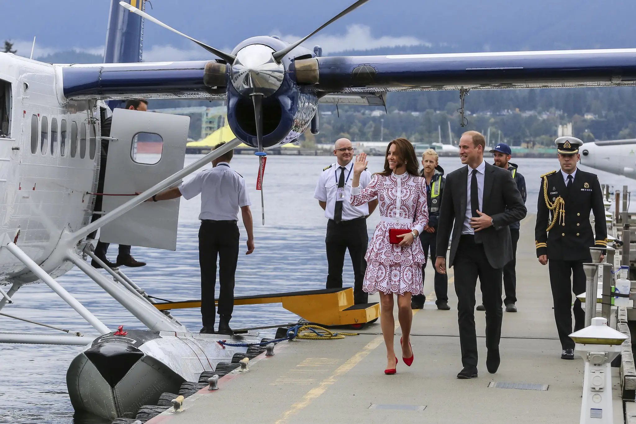 The Duke and Duchess of Cambridge travelled in float plane to vancouver in 2016