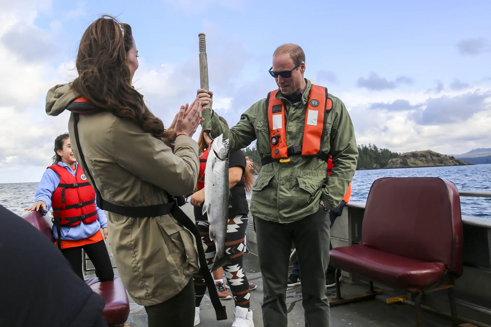The Duke and Duchess of Cambridge went fishing in Haida Gwaii