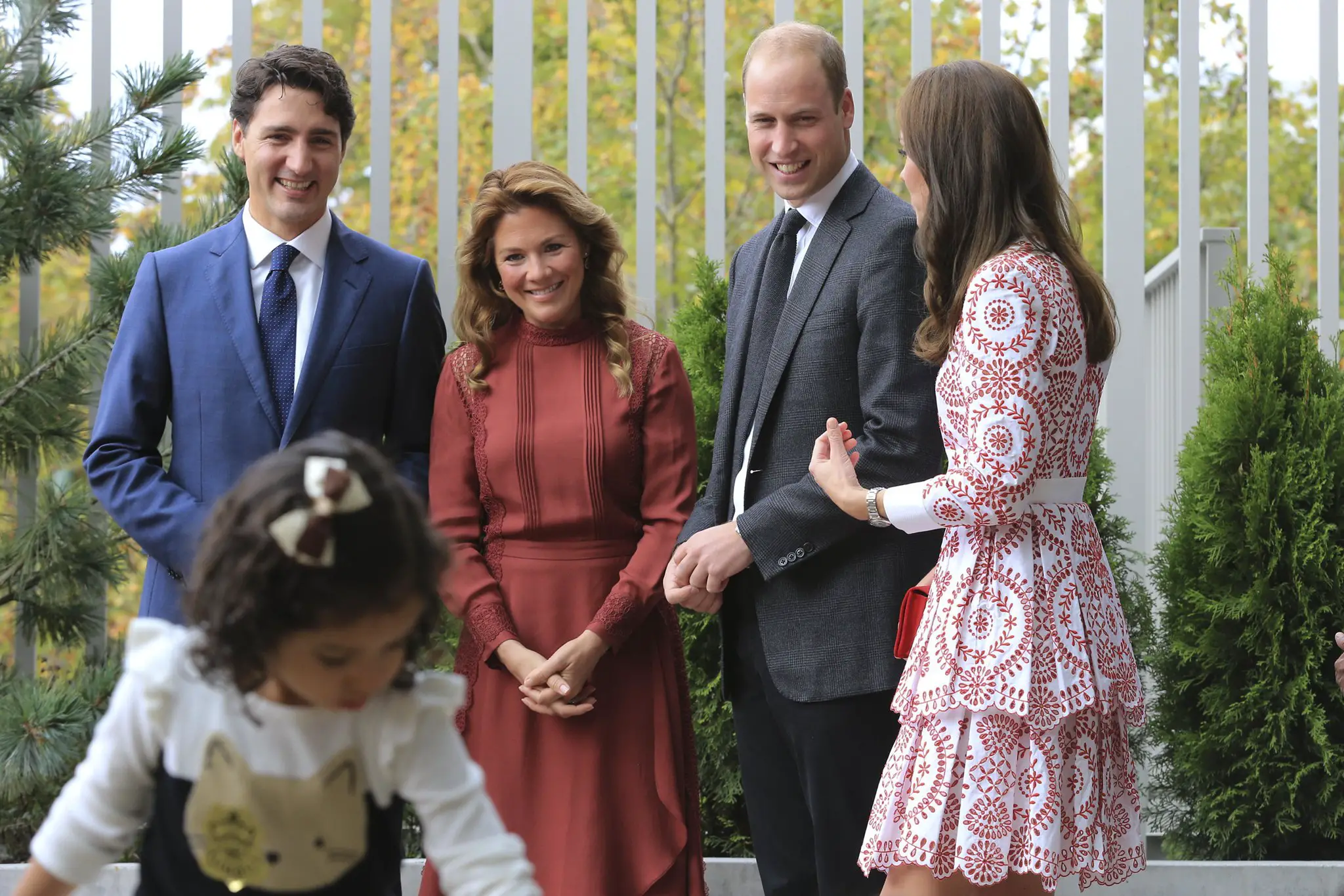 The Duke and Duchess of Cambridge with Justin trudeau and sophie trudeau in Canada
