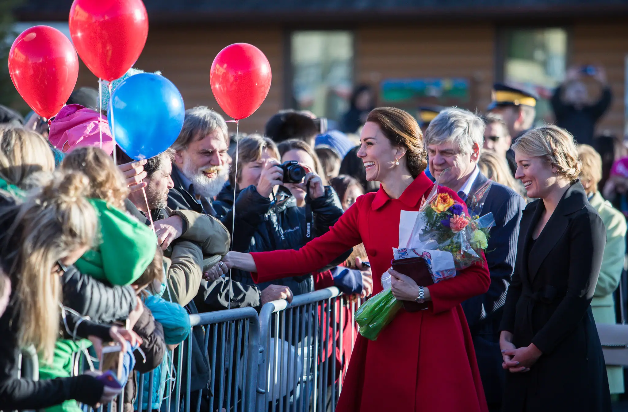 The Duke and Duchess of cambridge met with public in whitehorse