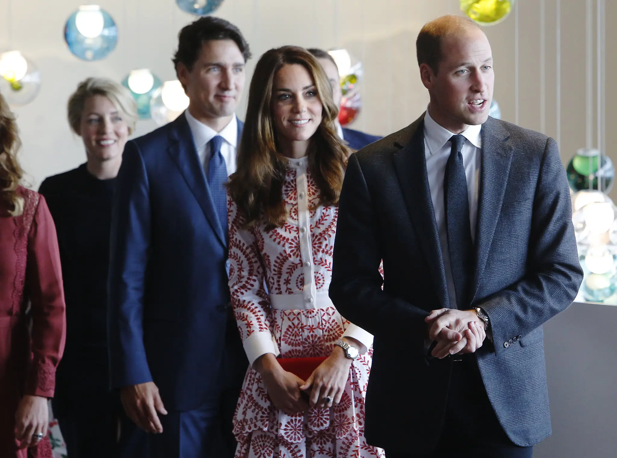 The Duke and Duchess of cambridge met with the first responders in Vancouver