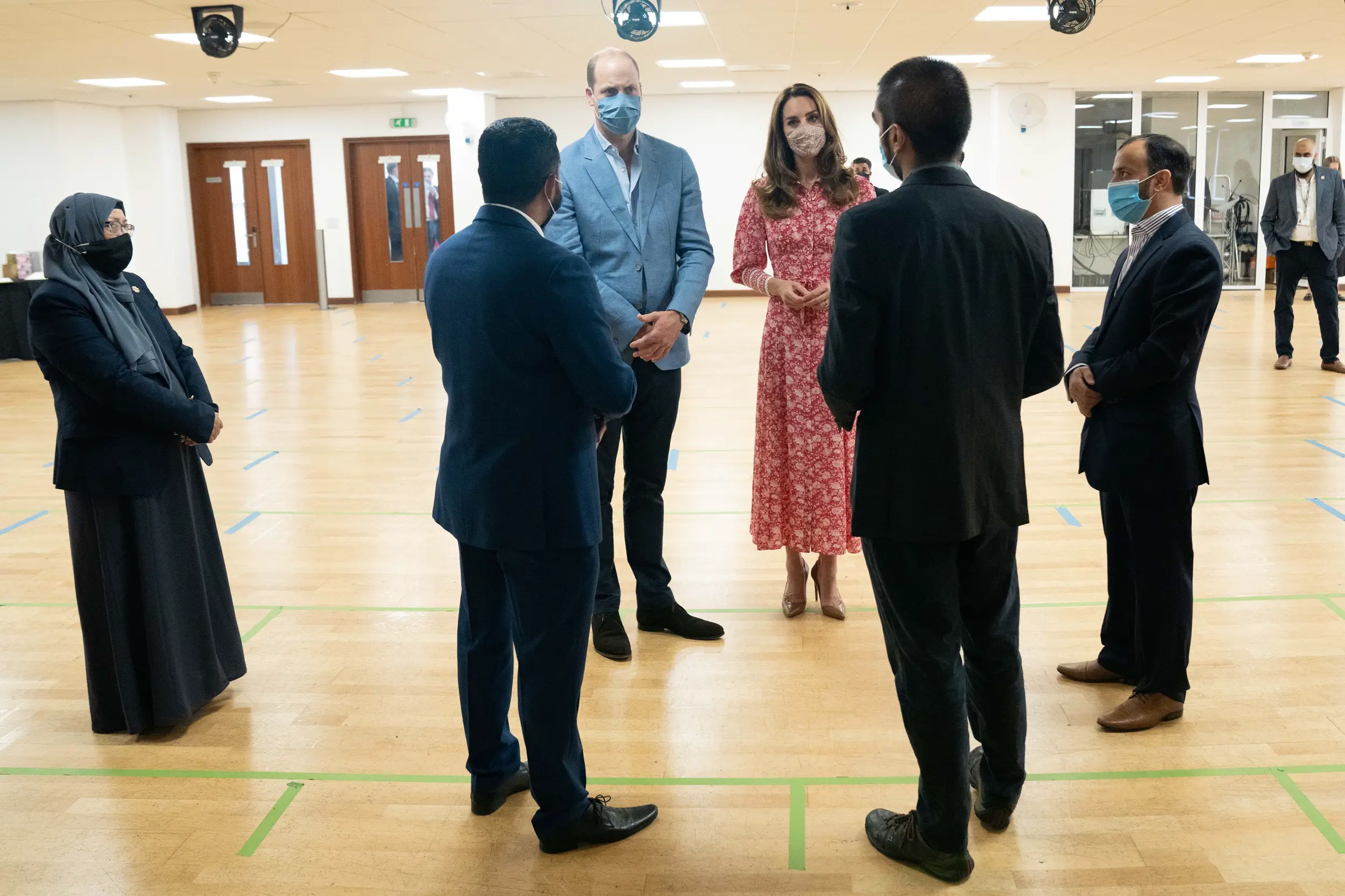 The Duke and Duchess of Cambridge met with the staff and beneficieries of The Duke and Duchess of Cambridge toured the East London Mosque and London Muslim Centre