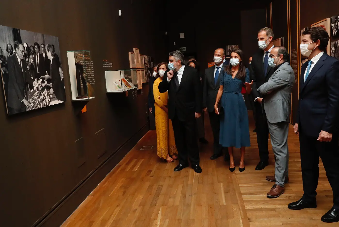 King Felipe and Queen Letizia at the Delibes exhibition