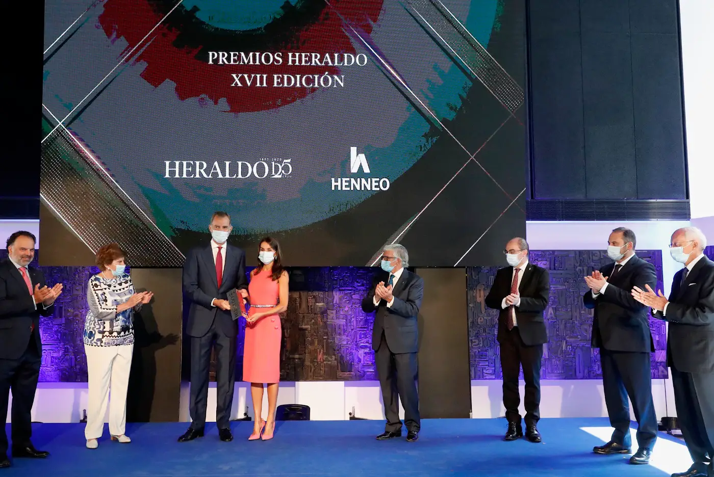 King Felipe and Queen Letizia received Heraldo 125 Aniversario honour
