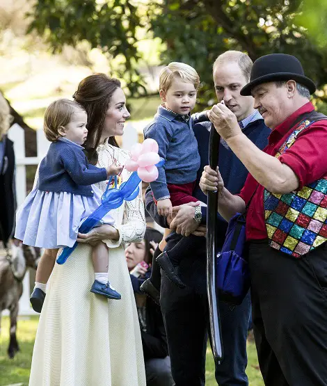 Prince George and Princess Charlotte Enjoyed a Tea Party in Canada