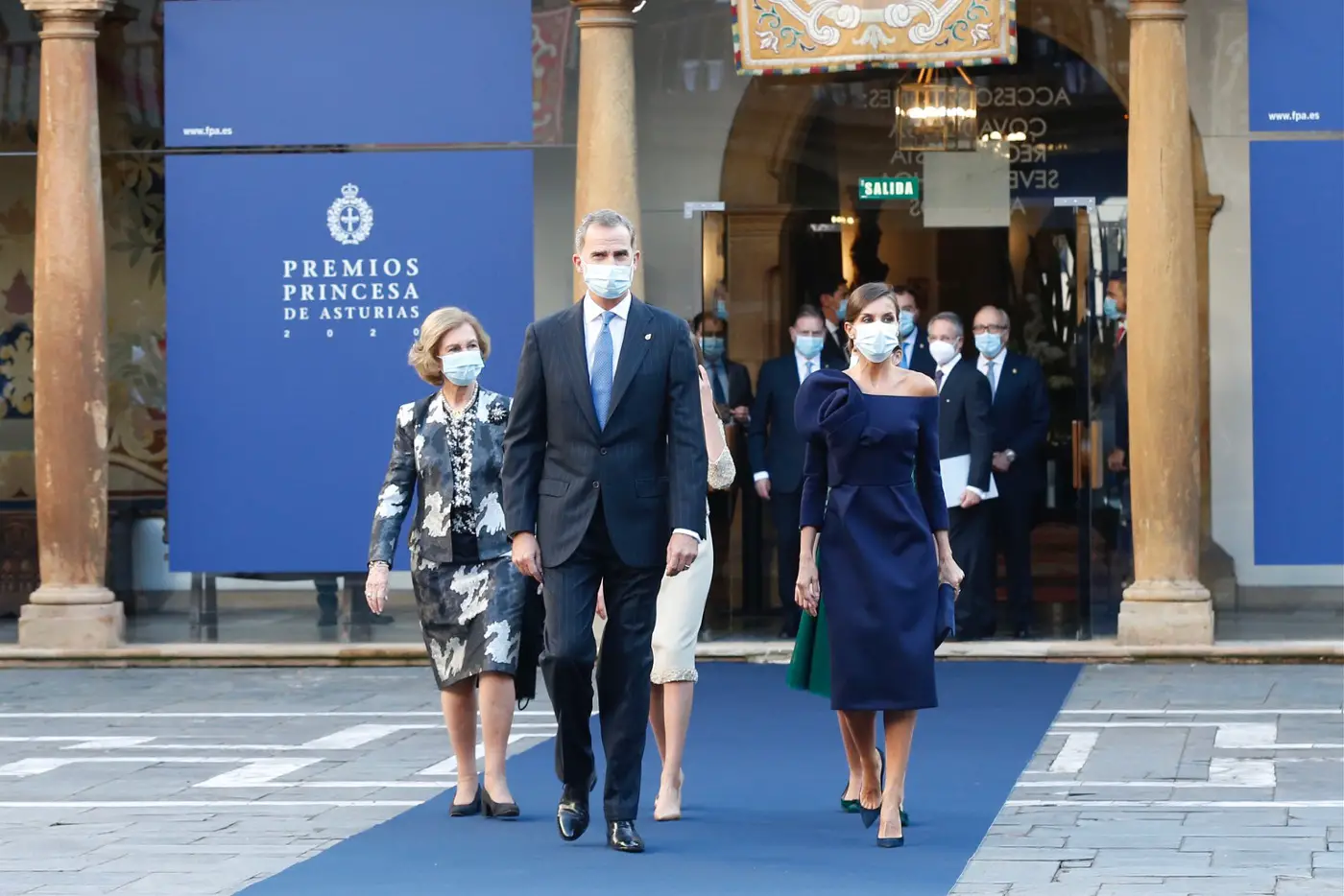 King Felipe and Queen Letizia of Spain arriving for the Princess of Asturias Award ceremony