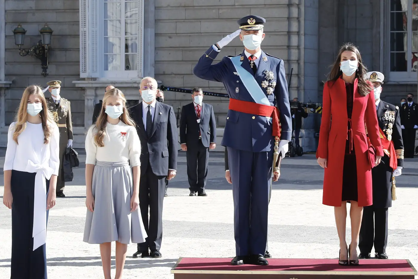 King Felipe and Queen Letizia of Spain attendded the National day event