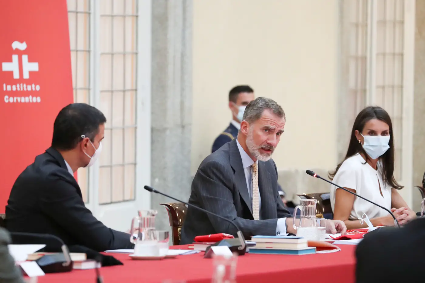 King felipe and Queen Letizia attended Cervantes meeting