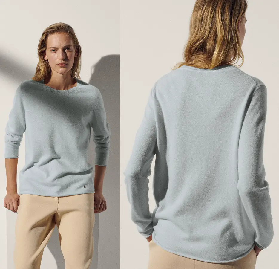 The Duchess of Cambridge wore Massimo Dutti's 100% cashmere crew neck sweater