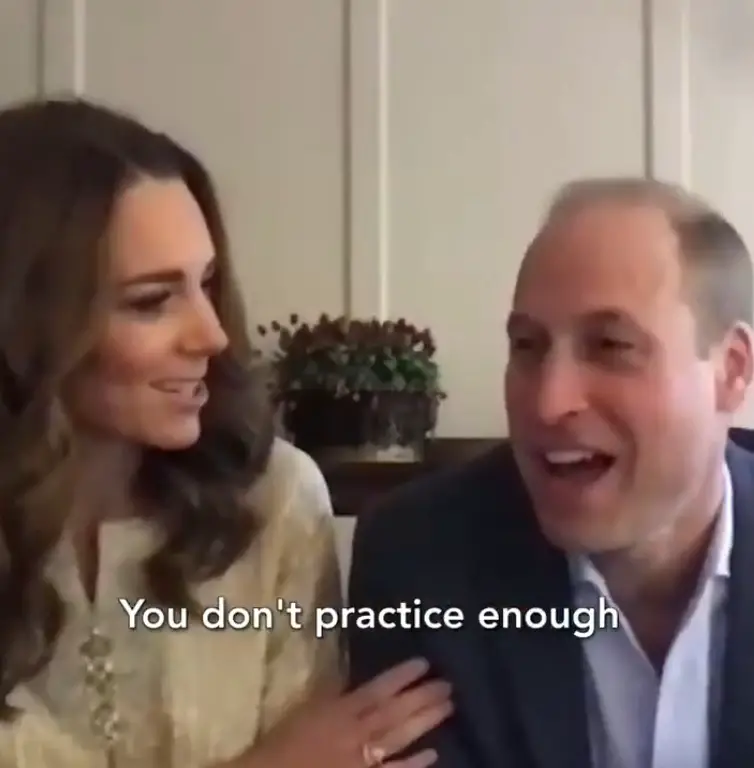 The Duke and Duchess of Cambridge joked during a Video call to Pakistan