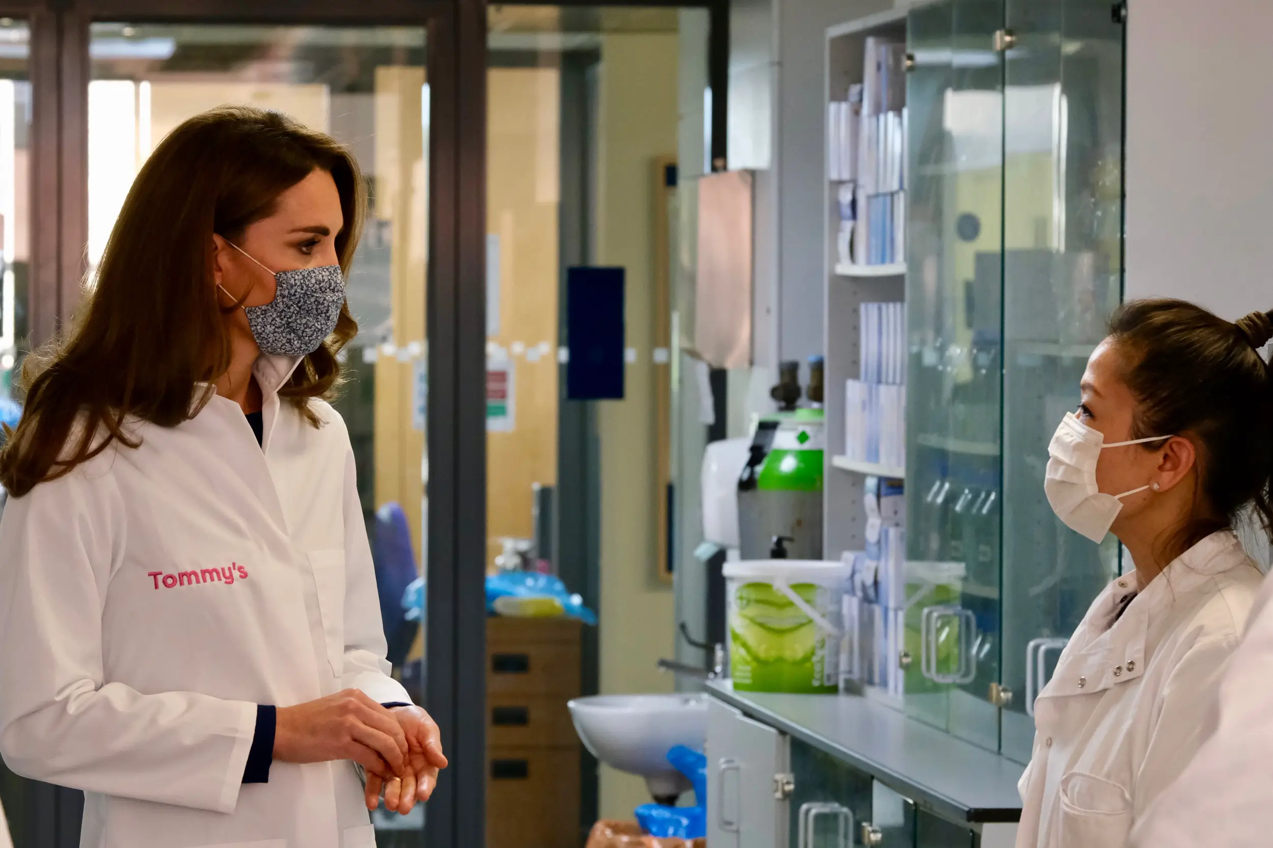 The Duchess of Cambridge visited the Tommy’s National Centre for Miscarriage Research site at Imperial College London’s Institute for Reproductive and Developmental Biology to mark Baby Loss Awareness Week