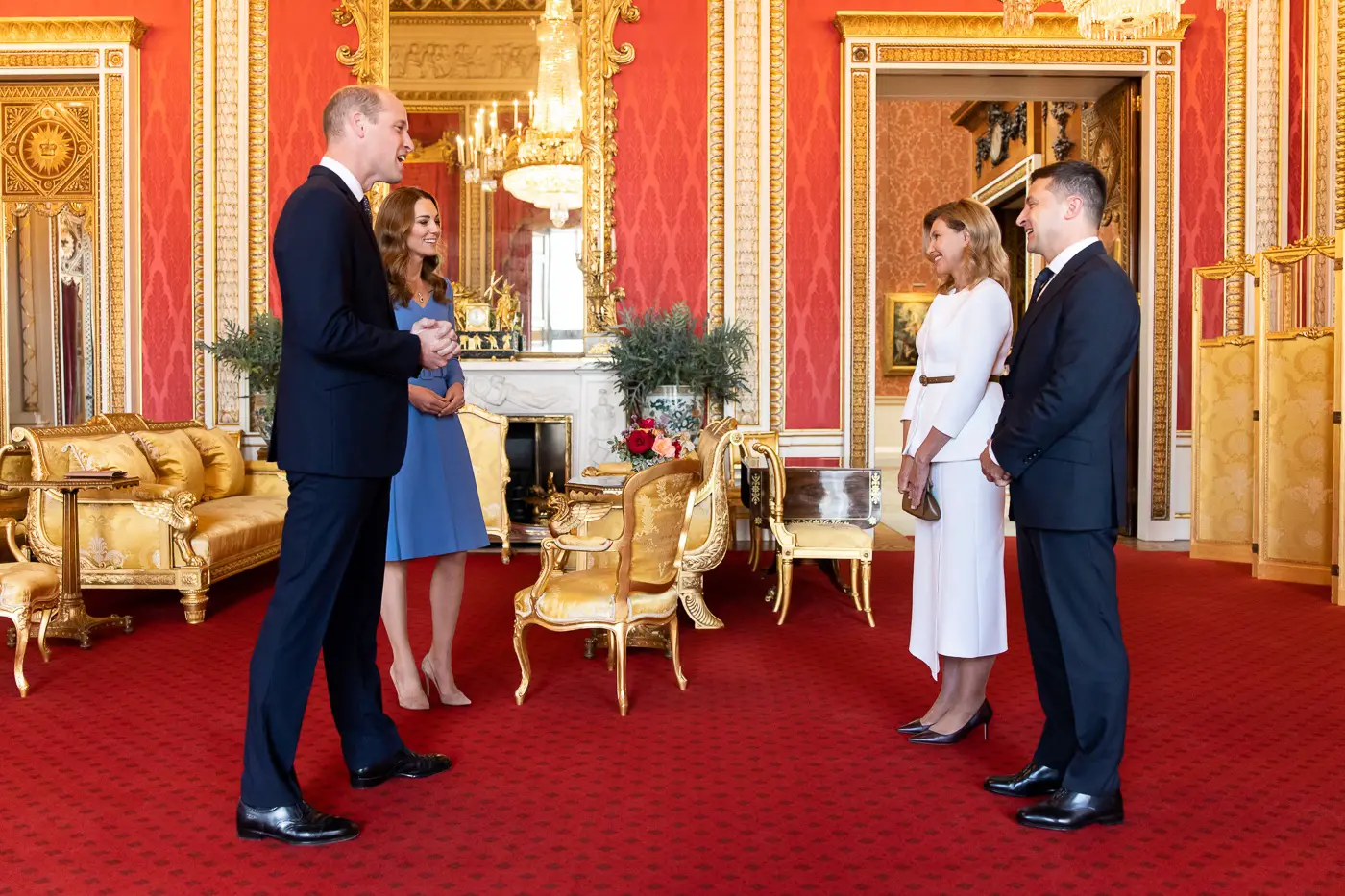 The Duke and Duchess of Cambridge welcomed Ukraine President and First Lady