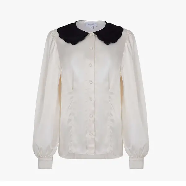 The Duchess of Cambridge wore Ghost Boo Blouse in November 2020