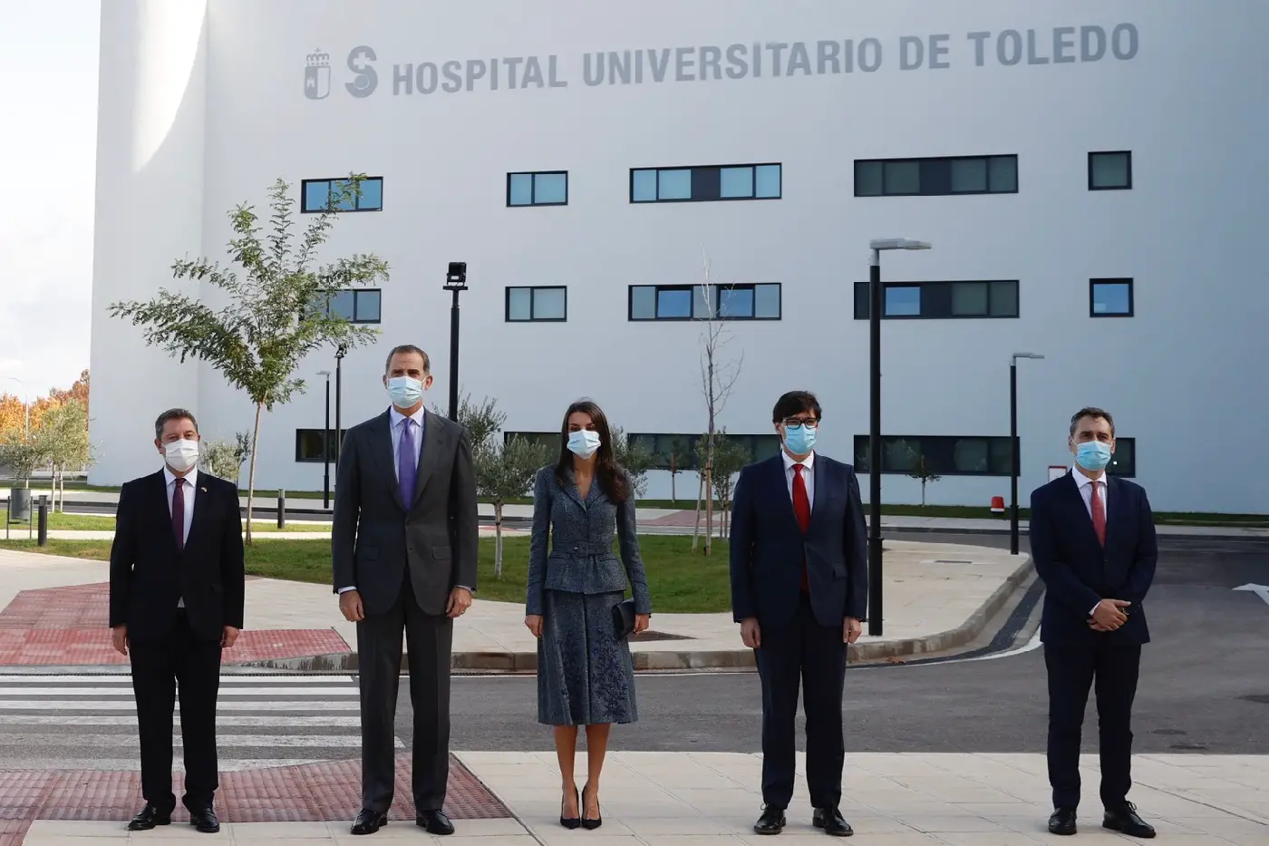 King Felipe and Queen Letizia of Spain visited the Toledo University Hospital