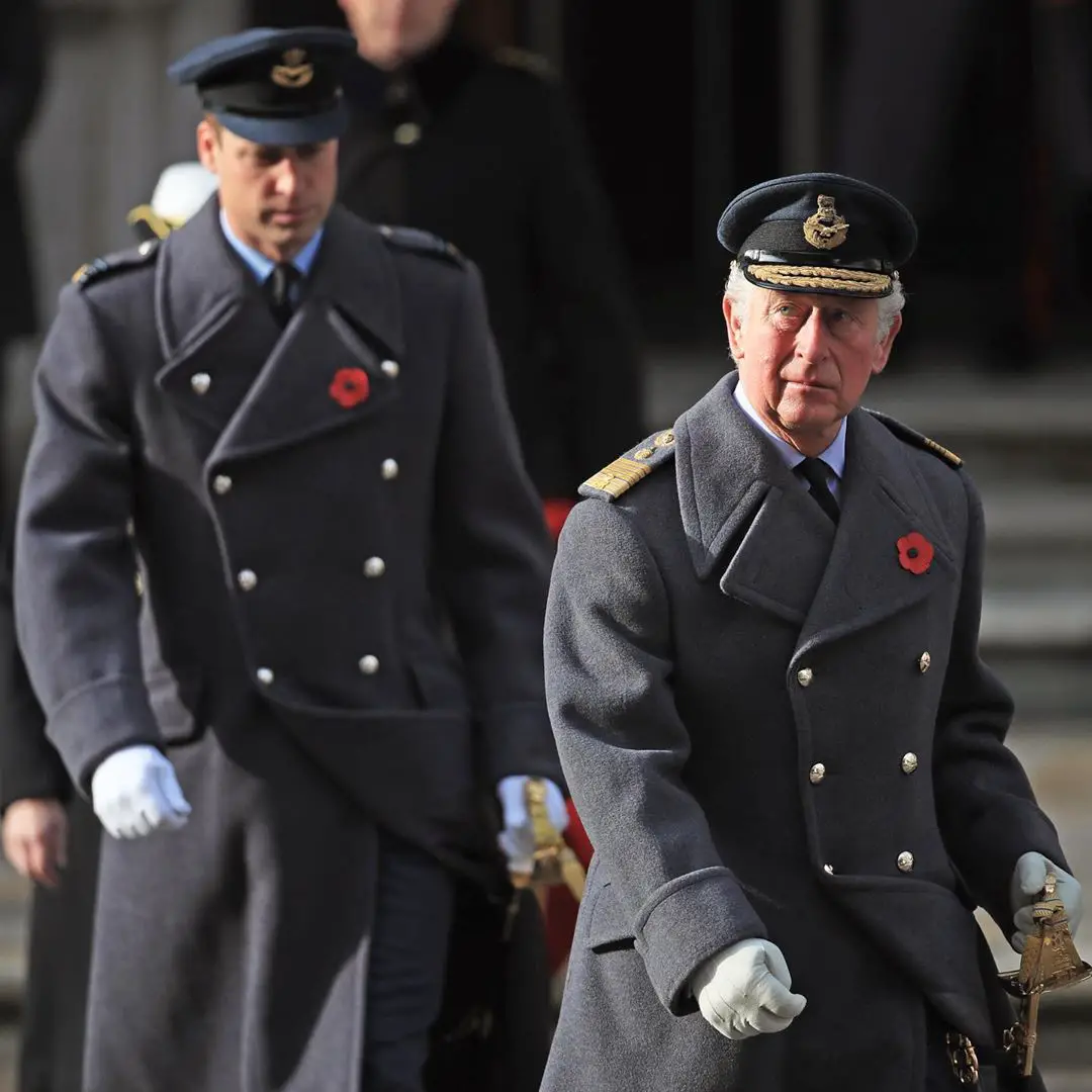Prince Charles and Prince William attended Remembrance Day Service
