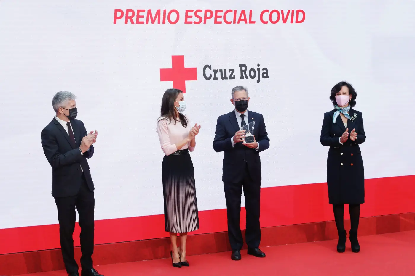 Queen Letizia presided over the closing ceremony of the XII Call for Social Projects of Banco Santander in Madrid