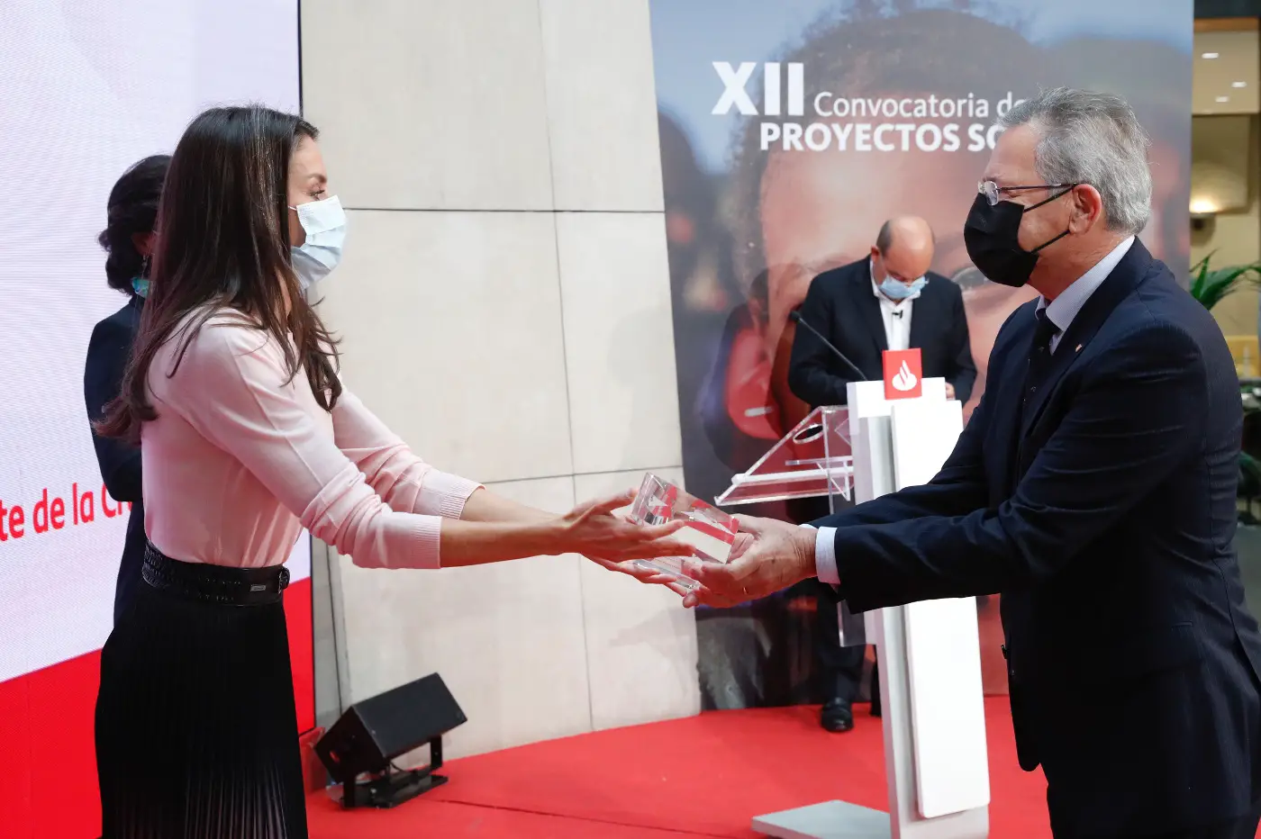 Queen Letizia presided over the closing ceremony of the XII Call for Social Projects of Banco Santander