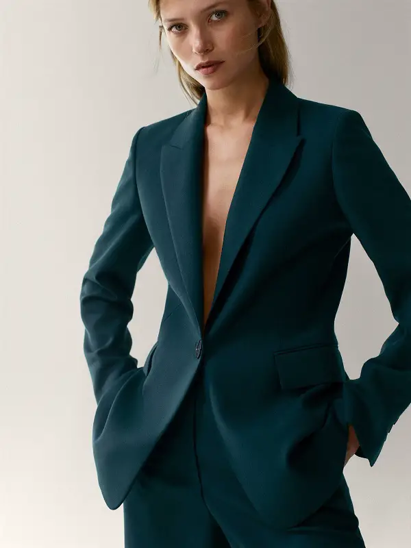 The Duchess of Cambridge wore Massimo Dutt Flannel Blazer