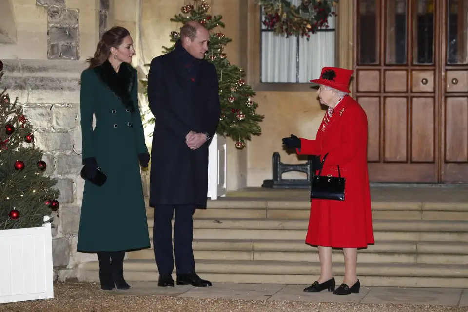 The Duke and Duchess of Cambridge met with the Queen at the end of the Royal Train Tour at Windsor Castle